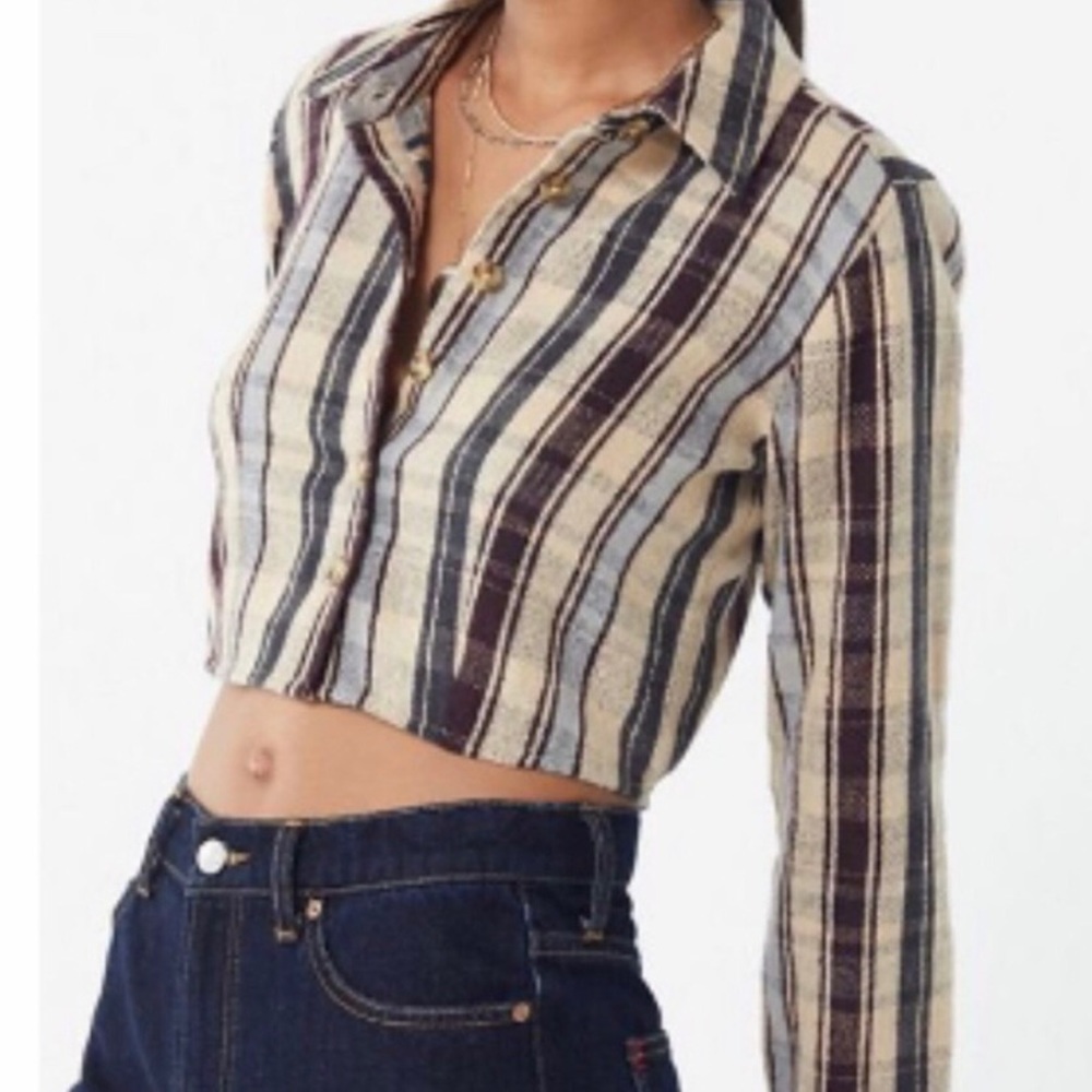 New Urban outfitters flannel crop top!